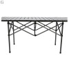Складной стол прямоугольный (STD-09), 1200×550×630 мм, металл, в чехле